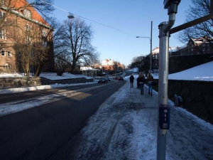 blandat vinter och vår 2012 cykelbana