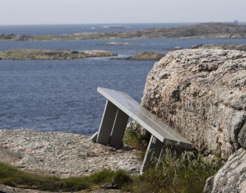 bänk med utsikt på Vrångö bänk med utsikt på Vrångö