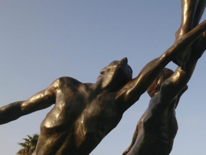 Antibes julen 2013 inspiration detalj av staty