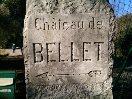 Château de Bellet skylt
