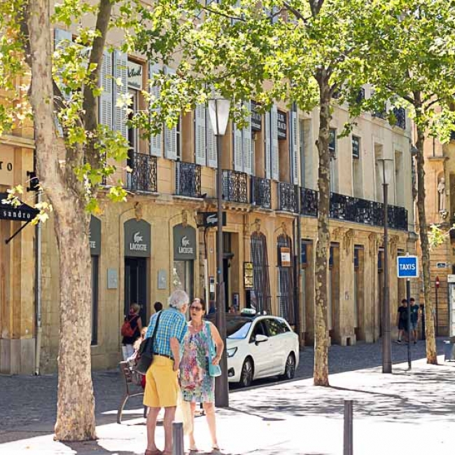 Cours Mirabeau i Aix en Provence