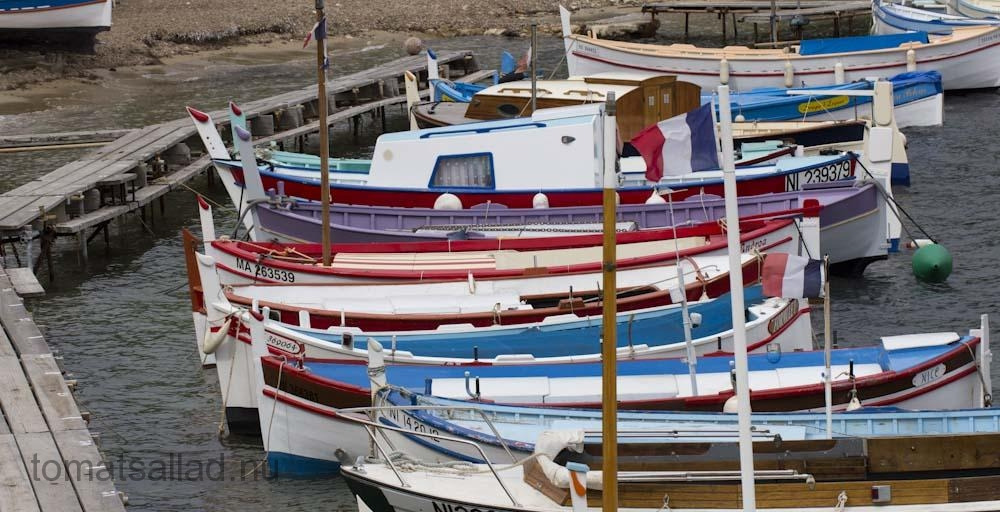 Fiskebåtar i Port de l'Olivette