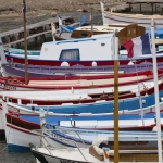 Fiskebåtar i Port de l'Olivette