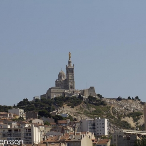 marseille kyrka på höjd