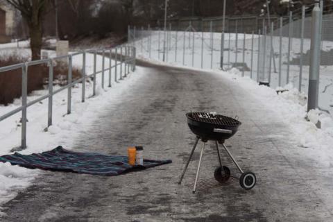 vår grillplats i ny tappning