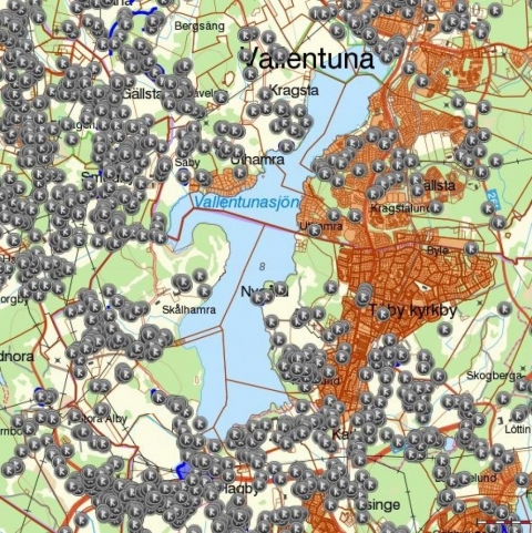 Fornminnen runt Vallentunasjön Fornminnen runt Vallentunasjön