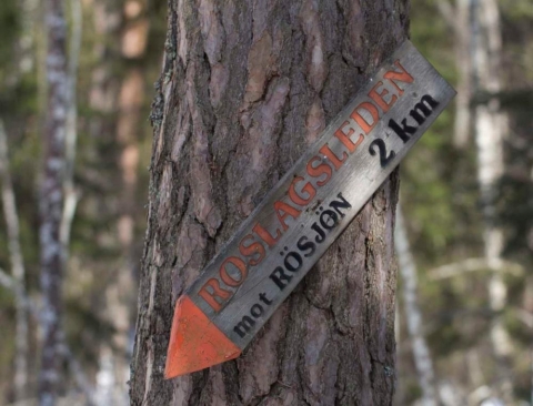 roslagsleden skylt roslagsleden skylt