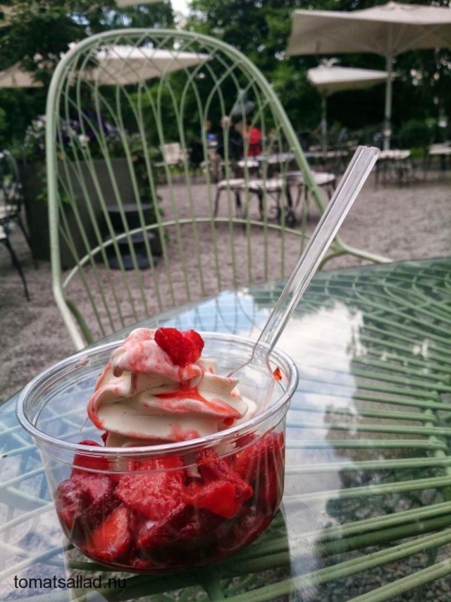 glass med jordgubbar glass med jordgubbar