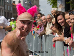 rosa pantern i Göteborgsvarvet.