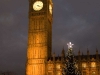 Big Ben och en julgran