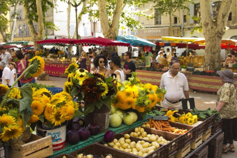 marknad i Aix en Provence