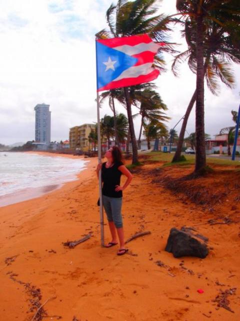 Anna Granström i Puerto Rico