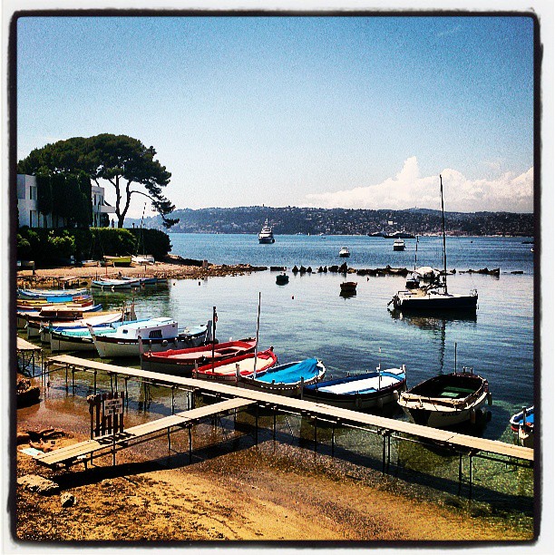 En till bild från gårdagens promenad på Cap d'Antibes. Det här är ett vanligt vykort.