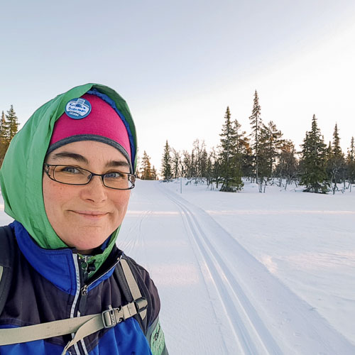 Kristina Svensson i skidspåret